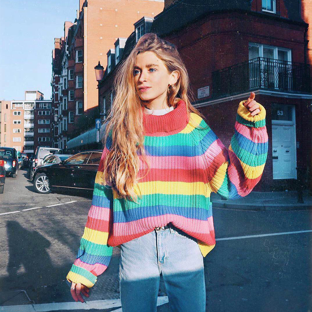 Suéter Rainbow Oversized - Petit Plaisir Store